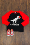 "Loveosaurus" Shirt - Sparkle in Pink