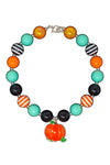 Mint Pumpkin Bubblegum Necklace - Sparkle in Pink