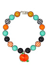 Mint Pumpkin Bubblegum Necklace - Sparkle in Pink