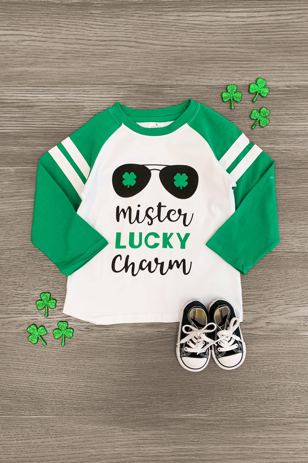 "Mister Lucky Charm" T-Shirt - Sparkle in Pink