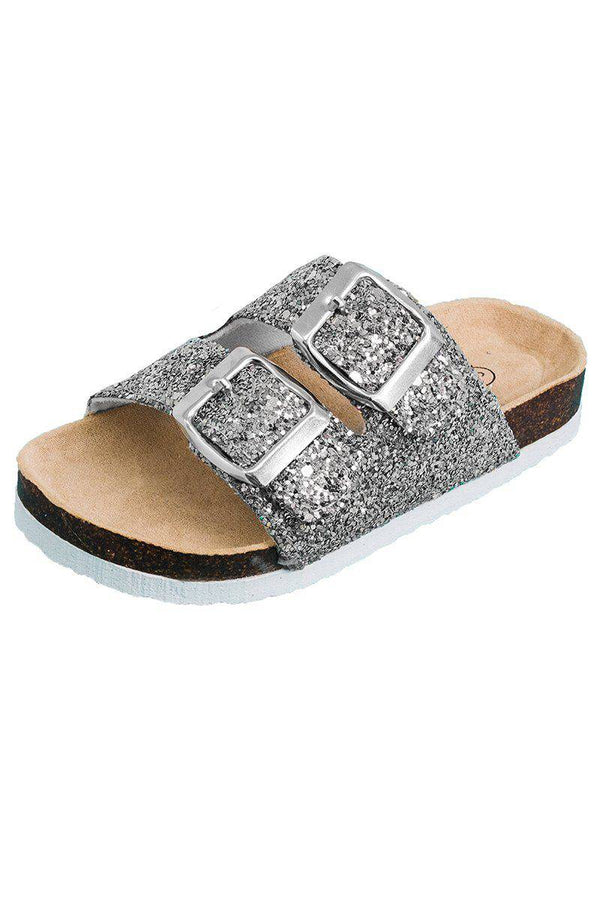Mom & Me - Birkley Glitter Sandals - Many Colors! - Sparkle in Pink