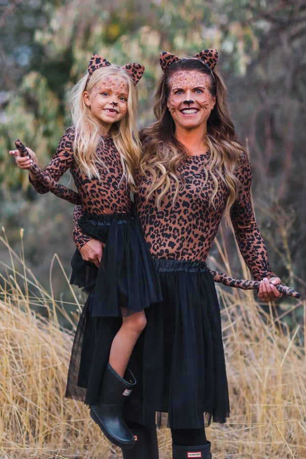 Mom & Me - Cheetah Costume Set - Sparkle in Pink