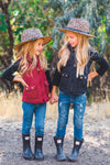 Mom & Me - Cheetah Felt Brim Hats - Many Colors! - Sparkle in Pink
