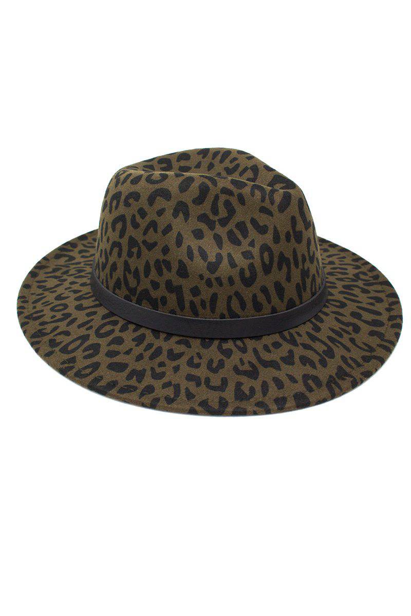 Mom & Me - Cheetah Felt Brim Hats - Many Colors! - Sparkle in Pink