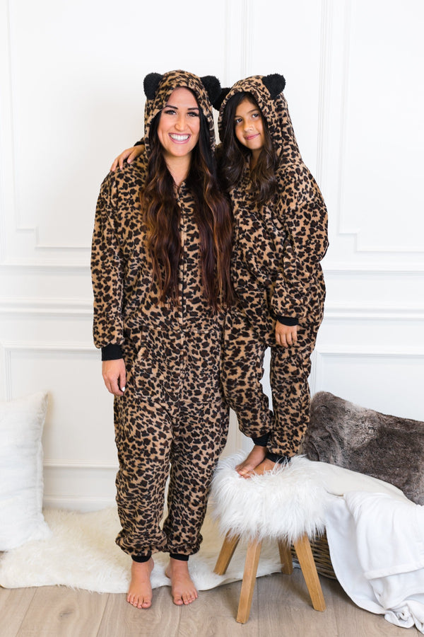 Mom & Me - Cheetah Onesies - Sparkle in Pink