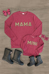Mom & Me - "Mama & Mini" Raspberry Rose Top - Sparkle in Pink
