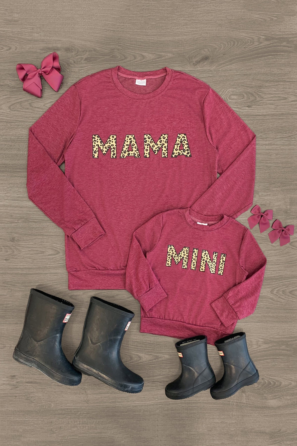 Mom & Me - "Mama & Mini" Raspberry Rose Top - Sparkle in Pink