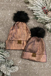Mom & Me - Metallic Sparkle In Pink Beanies - Many Colors! - Sparkle in Pink