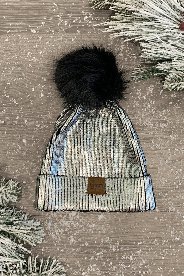 Mom & Me - Metallic Sparkle In Pink Beanies - Many Colors! - Sparkle in Pink