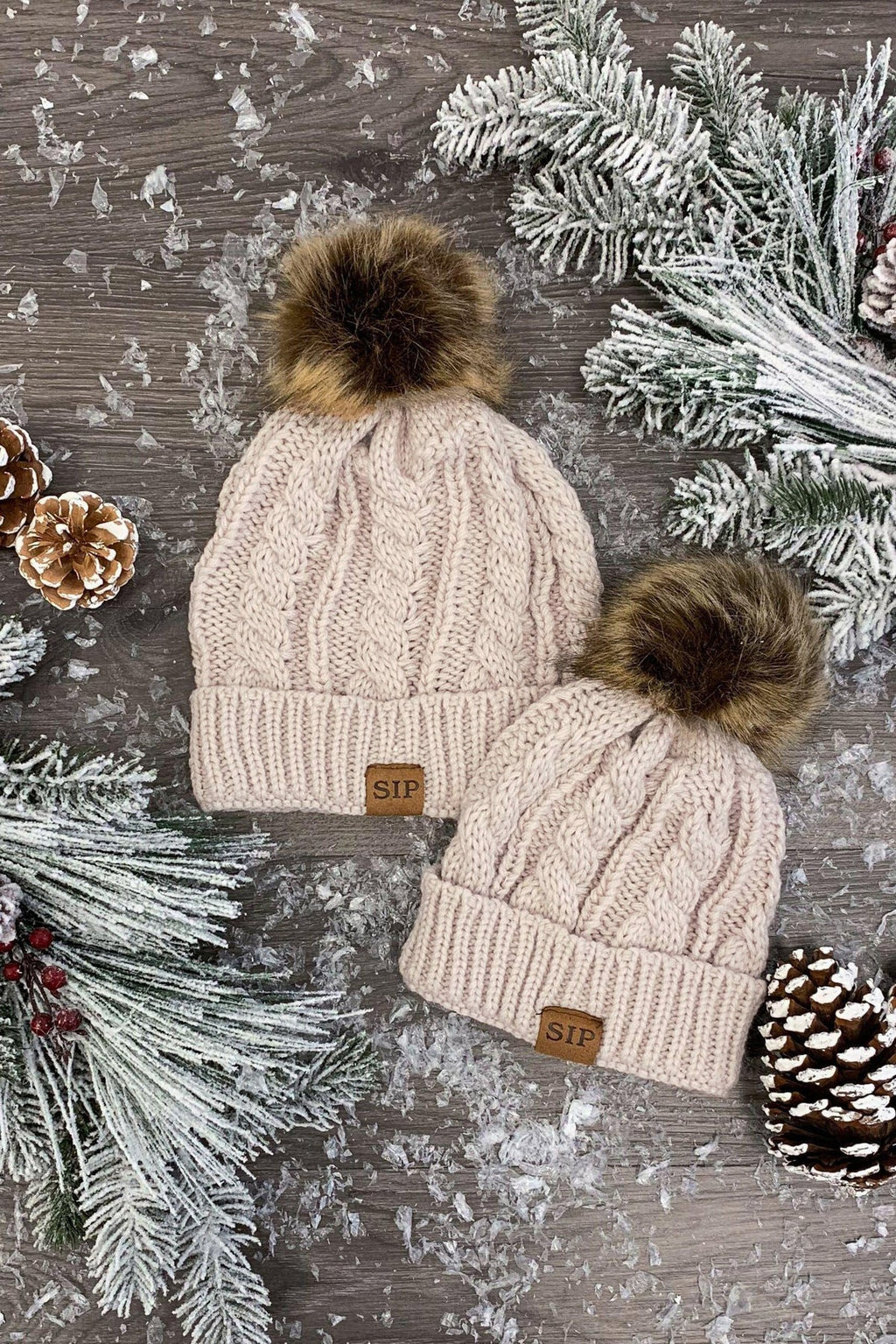 Mom & Me - Sparkle In Pink Beanie - Sparkle in Pink