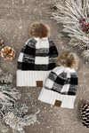 Mom & Me - SIP Plaid Beanies - Sparkle in Pink