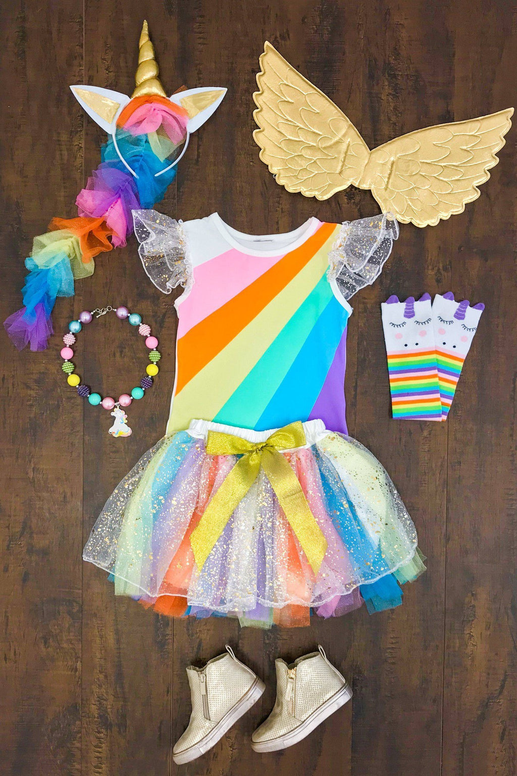 Mom & Me Unicorn Costume- INCLUDES COMPLETE 4 PC SET! - Sparkle in Pink