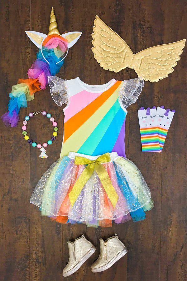 Mom & Me Unicorn Costume- INCLUDES COMPLETE 4 PC SET! - Sparkle in Pink
