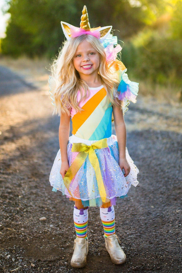 Mom & Me Unicorn Costume- INCLUDES COMPLETE 4 PC SET! - Sparkle in Pink