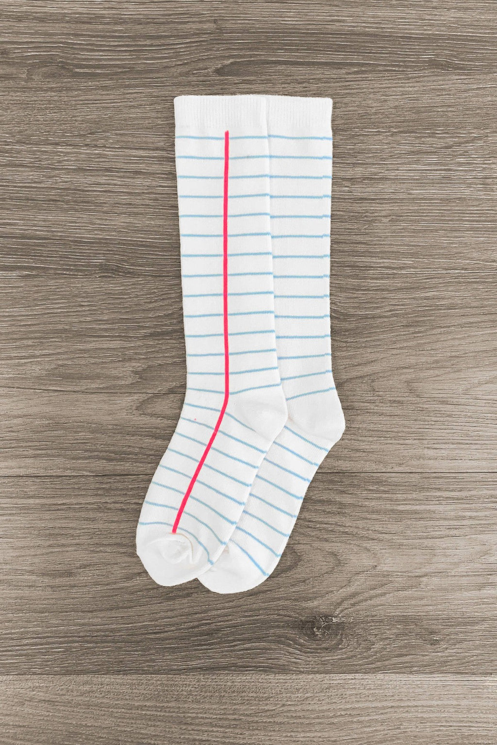 Notebook Knee High Socks - Sparkle in Pink