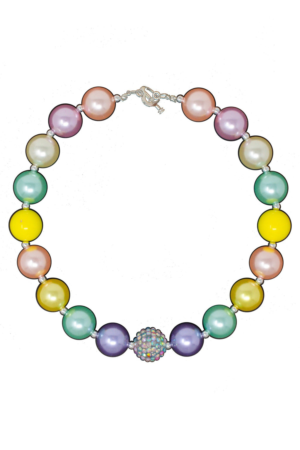 Pastel Bubblegum Necklace - Sparkle in Pink
