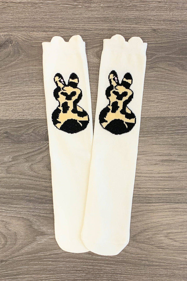 Peep Bunny Socks - Many Colors! - Sparkle in Pink
