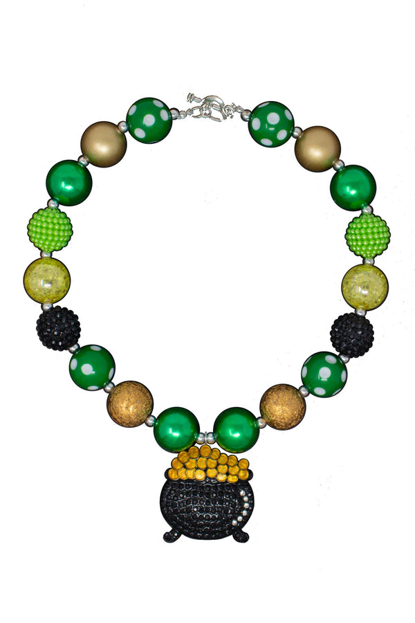 Pot Of Gold Bubblegum Necklace - Sparkle in Pink