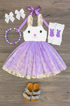 Purple Bunny Halter Tutu Dress - Sparkle in Pink
