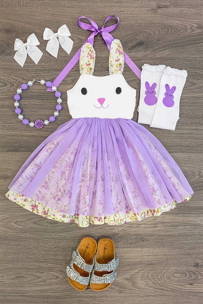 bunny birthday dress Pink / S