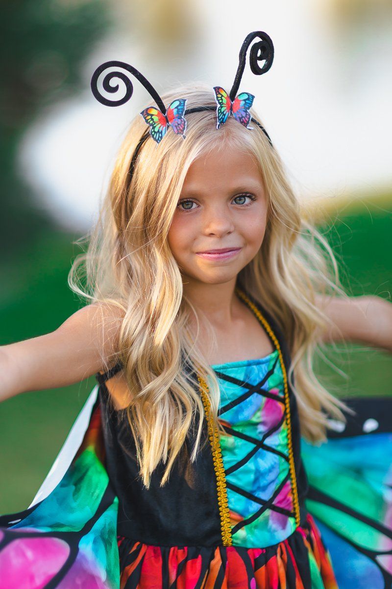 Rainbow Butterfly Costume - 3 Piece Set - Sparkle in Pink