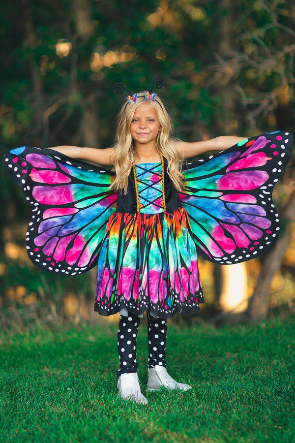 Rainbow Butterfly Costume - 3 Piece Set - Sparkle in Pink