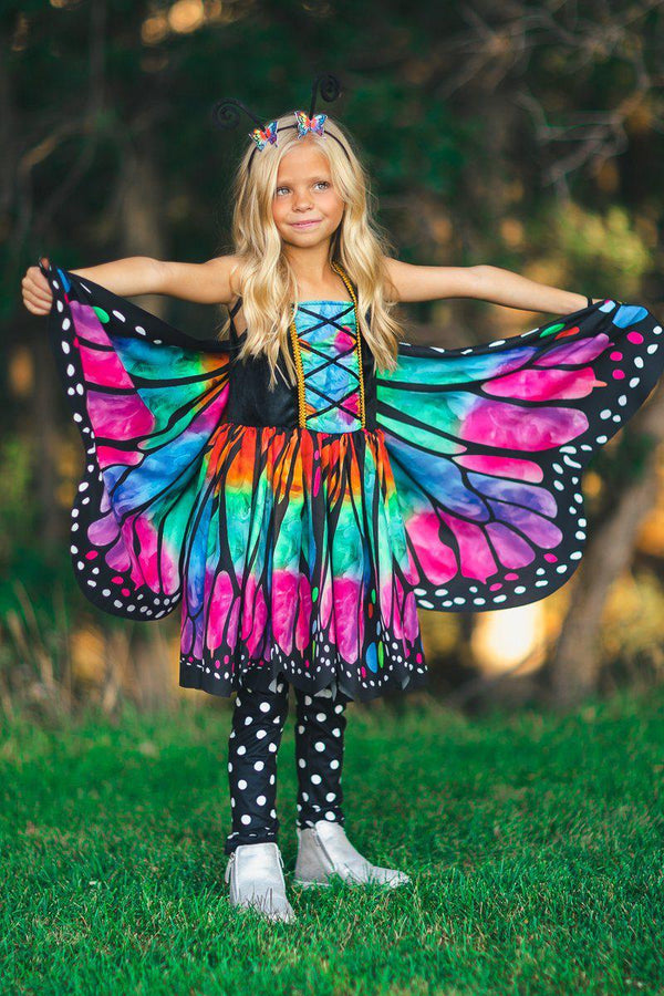 Rainbow Butterfly Costume - 3 Piece Set - Sparkle in Pink