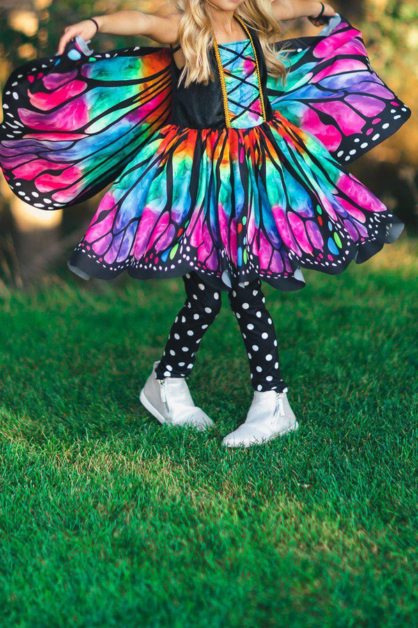 Rainbow Butterfly Costume - 3 Piece Set - Sparkle in Pink