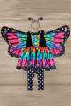 Rainbow Butterfly Costume - 3 Piece Set - Sparkle in Pink