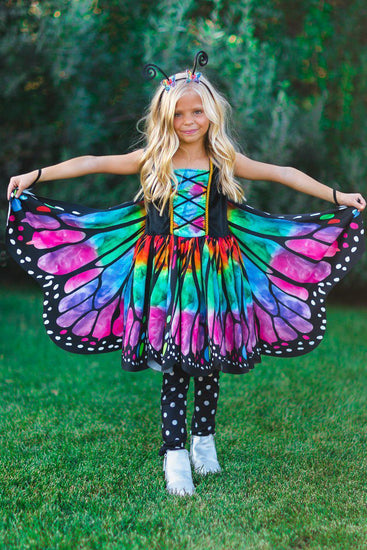 Rainbow Butterfly Costume - 3 Piece Set | Sparkle In Pink