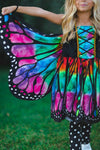 Rainbow Butterfly Costume - 3 Piece Set - Sparkle in Pink