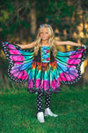 Rainbow Butterfly Costume - 3 Piece Set - Sparkle in Pink