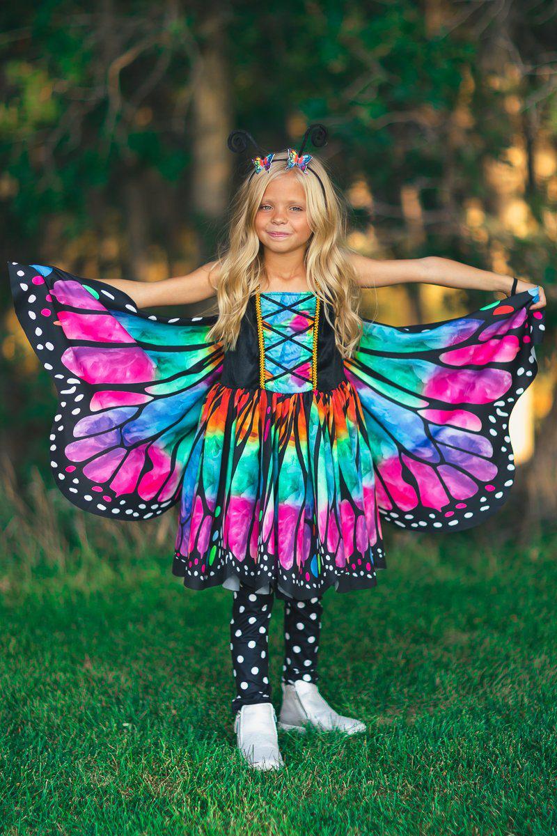 Rainbow Butterfly Costume - 3 Piece Set - Sparkle in Pink