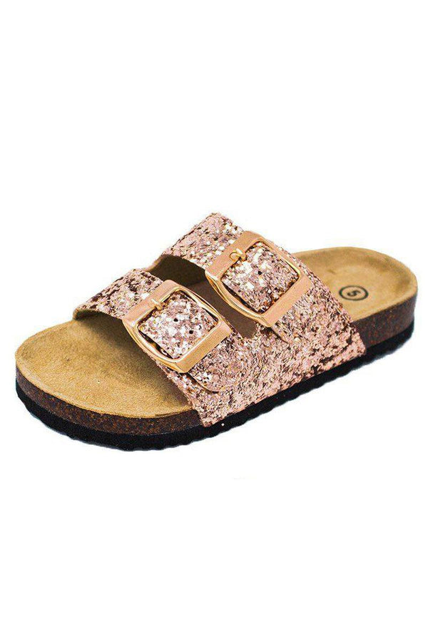 Birkley Glitter Sandals - MANY COLORS! - Sparkle in Pink