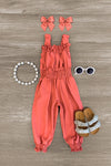 Rose Pink Cinch Jumpsuit - Sparkle in Pink