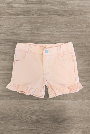 Ruffle Denim Shorts | Sparkle In Pink