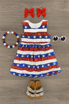 Sequin American Flag Dress - Sparkle in Pink