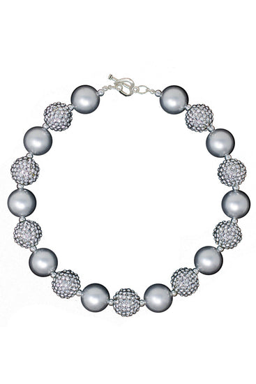 Silver Glitter Bubblegum Necklace | Sparkle In Pink