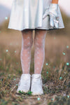 Silver Star Tights - Sparkle in Pink