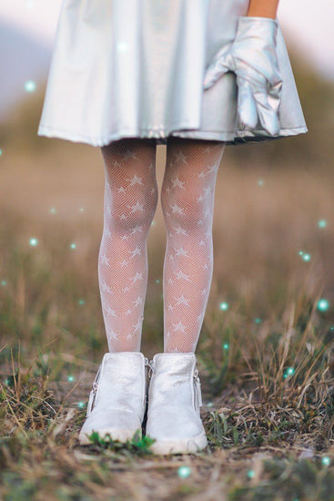 Ant Embellished Silver Tights -  in 2023  Silver tights, Star tights,  Geek girl outfit