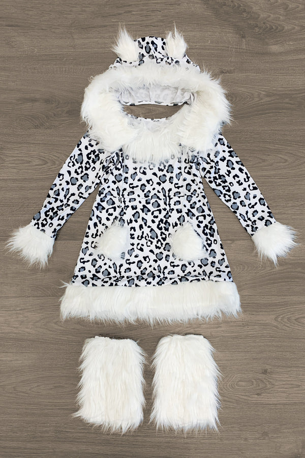 Snow Leopard Costume - Sparkle in Pink