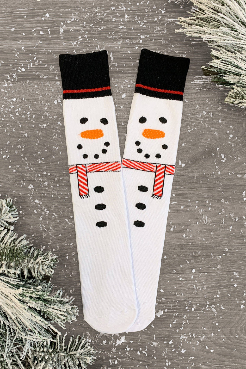Snowman Socks - Sparkle in Pink