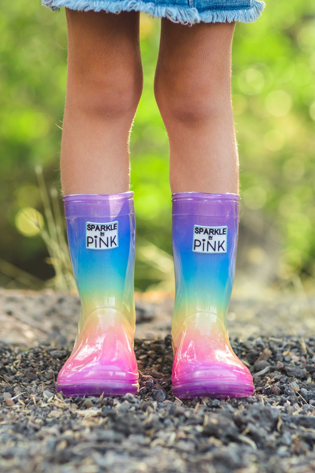 Sparkle In Pink Premium Patterned Boots - Sparkle in Pink