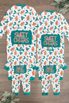 "Sweet Cheeks" Gingerbread Holly Family Pajamas - Sparkle in Pink