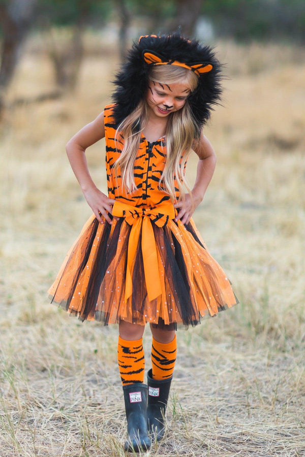 Tiger Tutu Costume 5 Piece Set - Sparkle in Pink