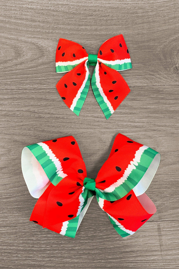 Watermelon Bows - Sparkle in Pink