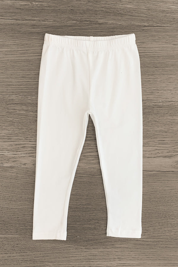 White Leggings - Sparkle in Pink